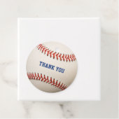 Baseball Softball Paar Foto Dank u Bedankjes Labels (In situ)