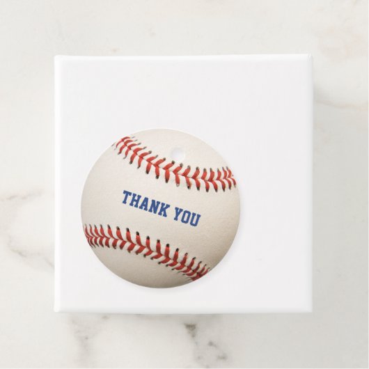Baseball Softball Paar Foto Dank u Bedankjes Labels (In situ)