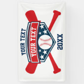 Baseball Softball personaliseren Spandoek (Verticaal)