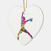 Baseball Softball Pitcher Keramisch Ornament (Links)