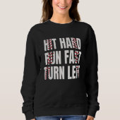 Baseball Softball Player Hit Hard Run Fast Turn Le Trui (Voorkant)