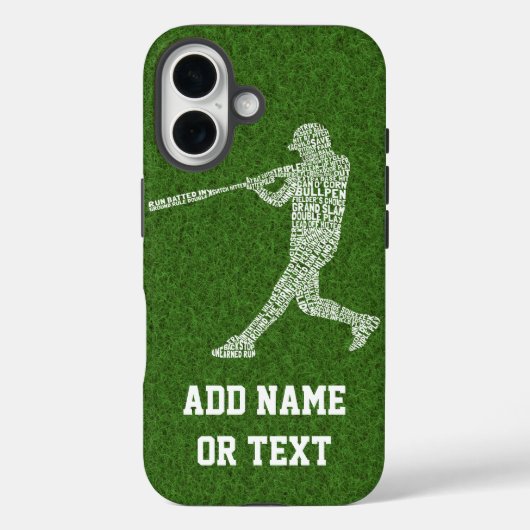 Baseball Softball Player Terminologie Case-Mate iPhone Case (Achterkant)