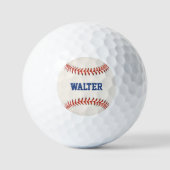 Baseball Softball Sport Naam Golfballen (Voorkant)