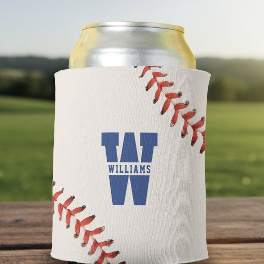 Baseball Softball Sport Naam Monogram Blikjeskoeler