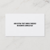 Baseball Softball Sportthema Visitekaartje (Achterkant)