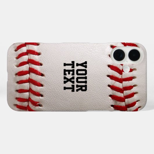 Baseball Softball Steekwerk Aangepaste Tekst Case-Mate iPhone Case (Achterkant (horizontaal))