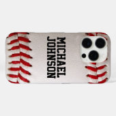 Baseball Softball Steekwerk Aangepaste Tekst Case-Mate iPhone Case (Achterkant (horizontaal))