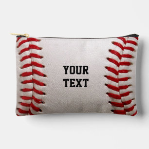 Baseball Softball Steekwerk Aangepaste Tekst Etui