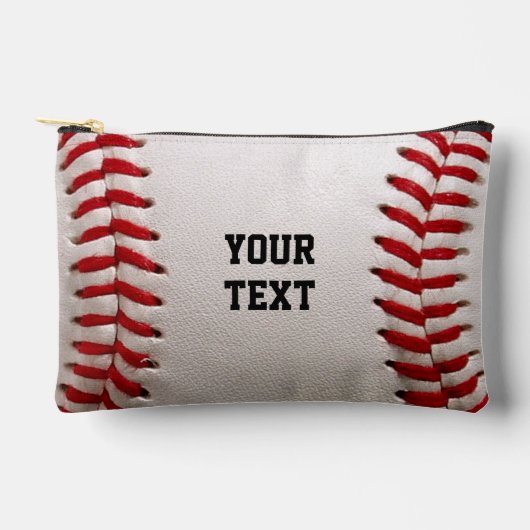 Baseball Softball Steekwerk Aangepaste Tekst Etui (Voorkant)