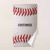 Baseball Softball Steekwerk Aangepaste Tekst Handdoek (Handdoek)