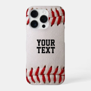 Baseball Softball Steekwerk Aangepaste Tekst iPhone 16 Pro Hoesje