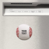 Baseball Softball Steekwerk Aangepaste Tekst Magneet (Insitu (Vaatwasser))