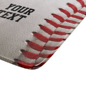 Baseball Softball Steekwerk Aangepaste Tekst Snijplank (Hoek)