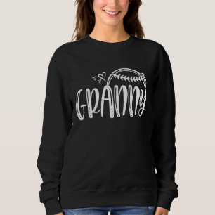 Baseball Softball Tball GRANNY Heart Game Cheer Te Trui