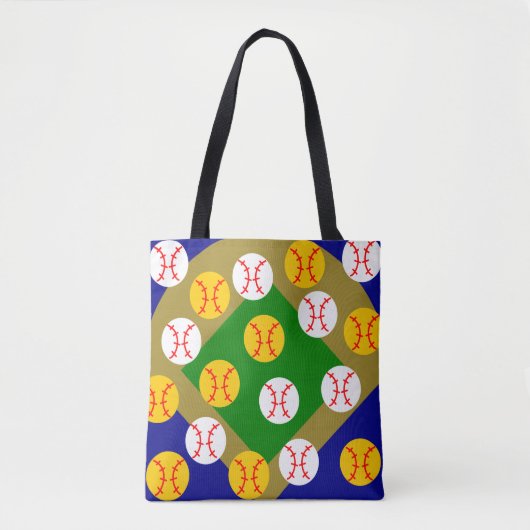 Baseball/Softball Tote Bag (Voorkant)