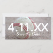 Baseball sparen de Datum Save The Date (Voorkant)