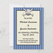 Baseball sparen de Datum Save The Date (Achterkant)