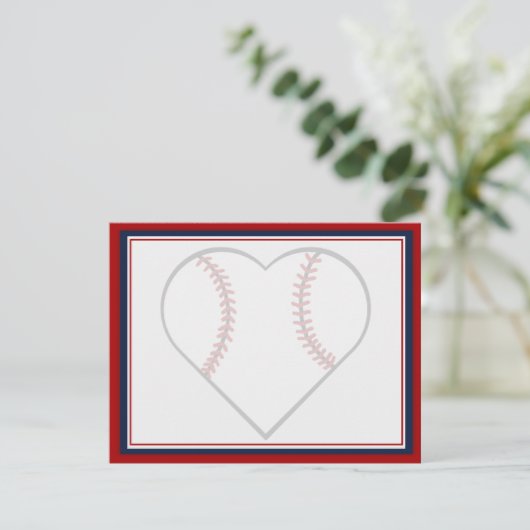 Baseball sparen de Datumkaarten Save The Date (Staand voorkant)