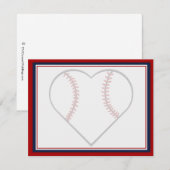 Baseball sparen de Datumkaarten Save The Date (Voorkant / Achterkant)