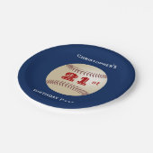 Baseball Specialized 21e verjaardag Party Papieren Bordje (Gekanteld)