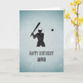 Baseball speelde een man met grijze mannelijk zold kaart (Gele Bloem)