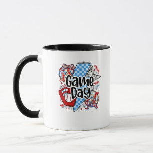 Baseball Speldag Retro Tis The Season Geruit Mok