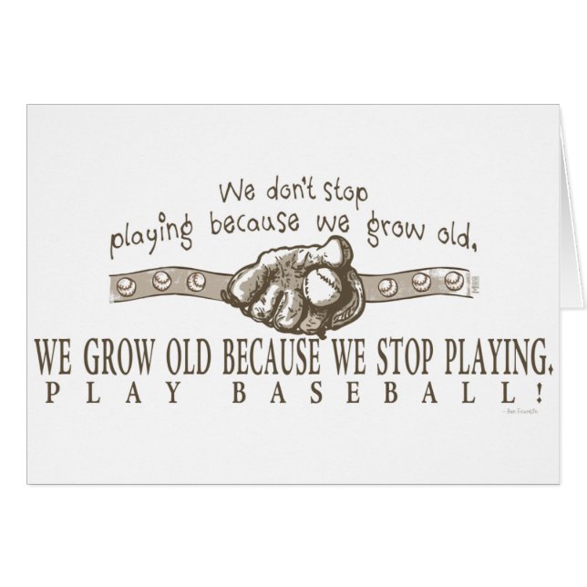 Baseball spelen (Voorkant Horizontaal)