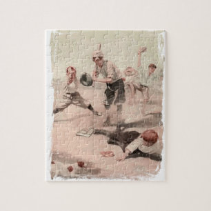 Baseball spelen legpuzzel