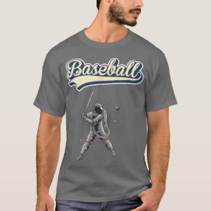 Baseball speler astronaut sport T-Shirt