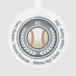 Baseball speler Champion Coach Ornament
