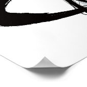 Baseball-speler die knijpende knuppel, zijdelings  poster (Hoek)