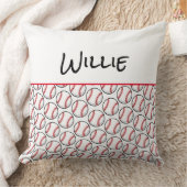 Baseball Speler NAAM Sportballen Speler Fun Kussen (Deken)