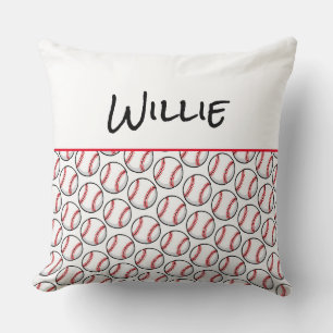 Baseball Speler NAAM Sportballen Speler Fun Kussen