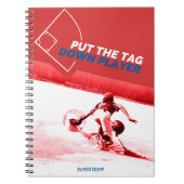 Baseball speler Notitieboek (Voorkant)