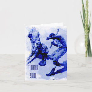 Baseball-spelers Dank u voor Kaart