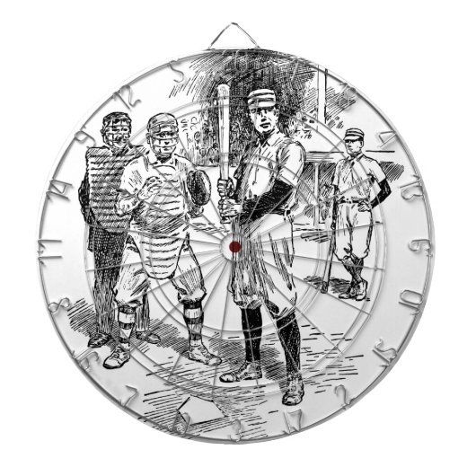 Baseball:spelers Dartbord (Voorkant)
