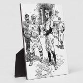 Baseball:spelers Fotoplaat (Zijkant)