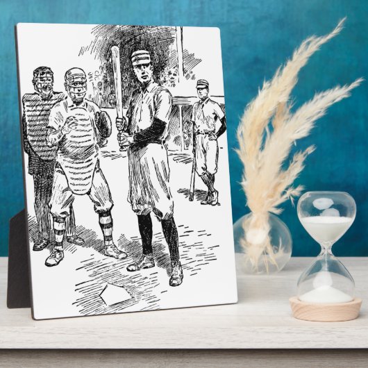 Baseball:spelers Fotoplaat (Zijkant)