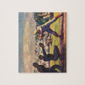  Baseball-spelers in sport in een game Legpuzzel (Verticaal)