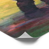  Baseball-spelers in sport in een game Poster (Hoek)