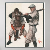  Baseball-spelers in sport Poster (Voorkant)