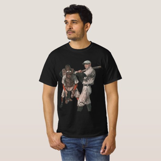  Baseball-spelers in sport T-shirt (Voorkant volledig)