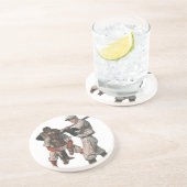  Baseball-spelers in sport Zandsteen Onderzetter (Zijkant)