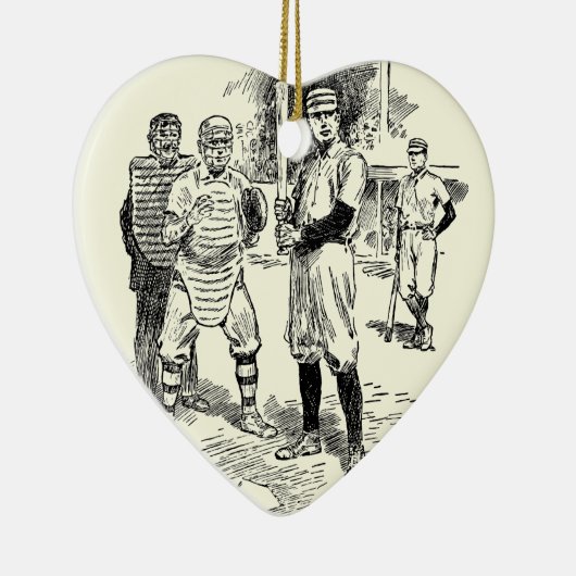 Baseball:spelers Keramisch Ornament (Rechts)