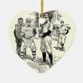 Baseball:spelers Keramisch Ornament (Voorkant)