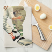  Baseball-spelers op sportgebied, veilig op het Bo Theedoek (Quarter Fold)