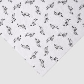 Baseball-spelers Patroon CUSTOM ACHTERGROND KLEUR Tissuepapier (Detail)