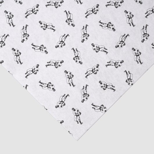 Baseball-spelers Patroon CUSTOM ACHTERGROND KLEUR Tissuepapier (Detail)