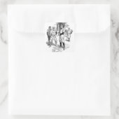 Baseball:spelers Vierkante Sticker (Tas)