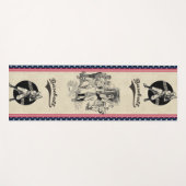 Baseball:spelers Yoga Mat (Voorkant (horizontaal))